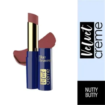 Blue Heaven Velvet Creme Lipstick - Long-Lasting, Smooth, Lightweight & Hydrating, 3.5 g Nutty Butty